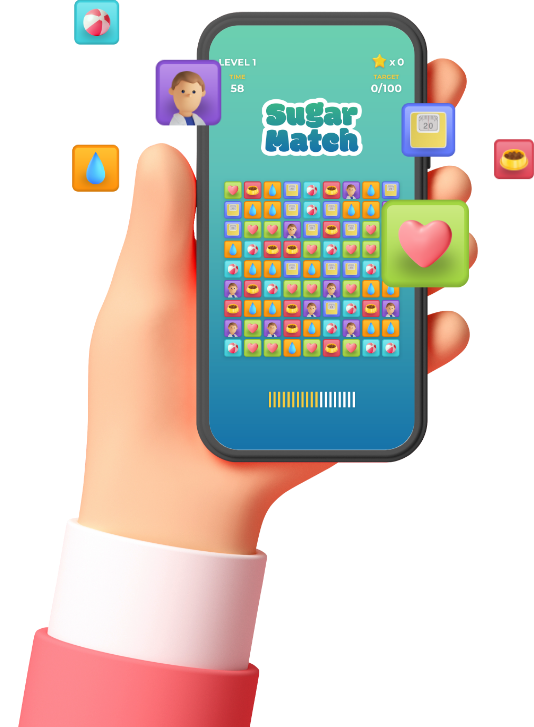 mobile in hand